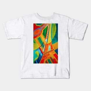 Robert Delaunay tour eiffel oil on canavas 1926 Kids T-Shirt